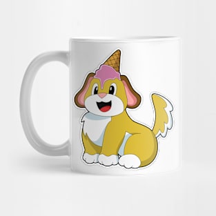 Dog with Waffle ice cream Mug